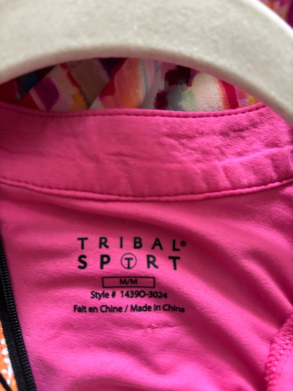 Tribal Multicolor Tropical Sleeveless Mini Dress - Pink, Orange, Green, Blue - Picture 5 of 5